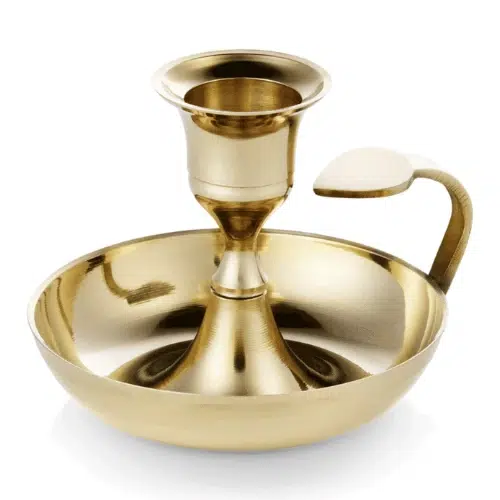 Kerzenhalter Set - Ø 10 cm - Höhe 7 cm - Set á 5 Stück - Messing - 4110090 - 4110090