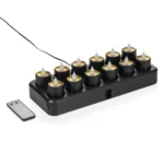 LED Teelichter YUYU - 30 x 14 x 3 cm - wiederaufladbar - Kunststoff - 4152012