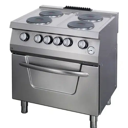 Maxima Gastroherd Gas inkl. Elektroofen - 4 Brenner - 33 kW – B800xT700xH850mm - 09396114 - 09394997-9394998