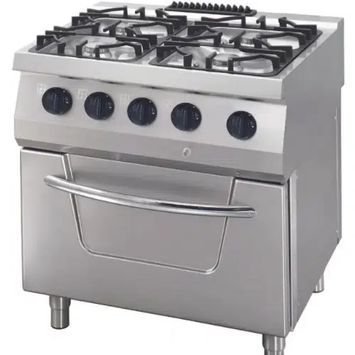 Maxima Gastro Herd - Gas inkl. Elektroofen - 4 Brenner - Doppeleinheit - 36 kW - B800xT700xH850mm - 09396015 - 09396015