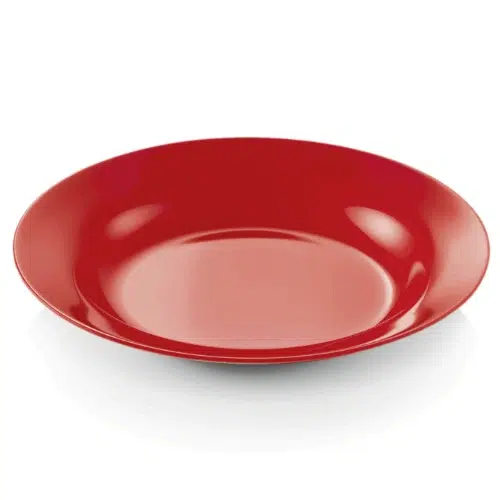 Teller Set - tief - Ø 20 cm - rot - Set á 12 Stück - Melamin - 9361201 - 9361201