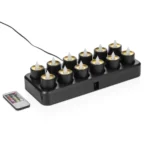 LED Teelichter Multi-Color YUYU - 30 x 14 x 3 cm - wiederaufladbar - Kunststoff - 4153012