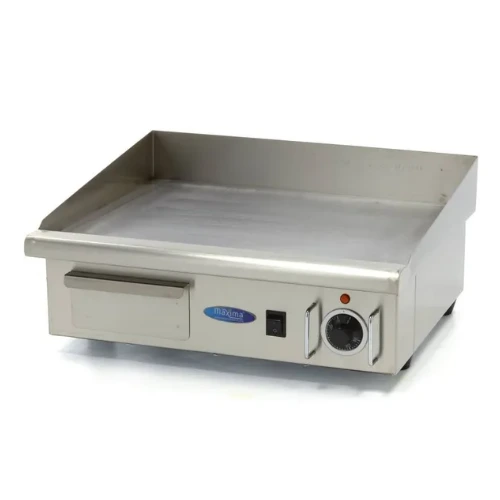 Gastro Grillplatte - Glatt - 55 cm - inkl. Tropfschale - Maxima 09300065