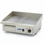 Gastro Grillplatte - Halb Gerillt - 55 cm - inkl. Tropfschale - Maxima 09300072