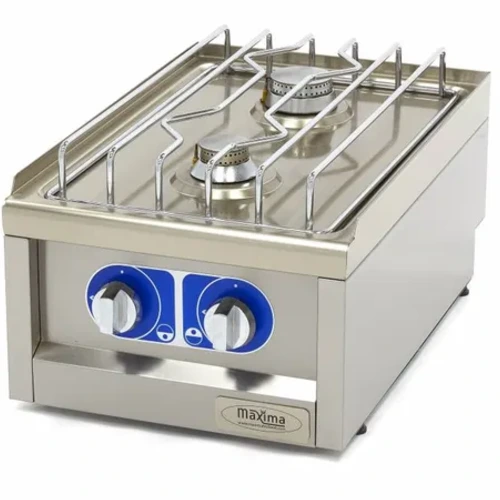 Gastro Kochfeld - 2 Brenner - Einzeleinheit - 60 cm Tief - Gas - Maxima 09391510