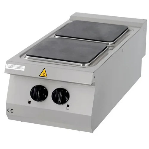 Gastro Premium Kochfeld - 2 Brenner - Einzeleinheit - 90 cm Tief - Elektrisch - Maxima 09398535 - 09398535