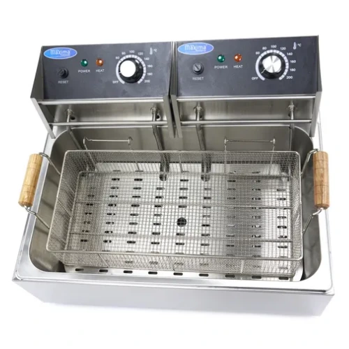 Maxima Gastro Fritteuse 15 liter - 1 Korb - Bis zu 3 kg Pommes - 09365210