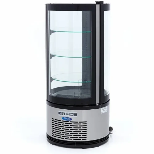 Maxima Gastro Glastürkühlschränke - 100 liter - 48 cm - Runde - B480xT480xH1030 mm - 09400841