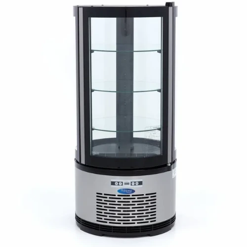 Maxima Gastro Glastürkühlschränke - 100 liter - 48 cm - Runde - B480xT480xH1030 mm - 09400841