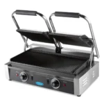 Maxima Gastro Kontaktgrill - 2x1.8 kW - Gerillt - Doppelgrillplatte - 2 x 22 cm - 09300435