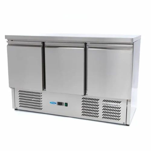Maxima Gastro Kühltisch - 137 cm - 3 Türen - 09400435