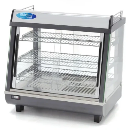 Maxima Gastro Wärmevitrine - 96 liter - 67.5 cm - 3 Regale - B675xT484xH662mm - 09400785