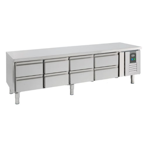 Combisteel Gastro Kühltisch 8 Schubladen – B2000xT700xH650mm - 7950.0455